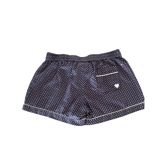 Tori Burch Navy Heart Sleep Shorts Pajama Bottoms Size XS Navy Pink - Picture 7 of 9
